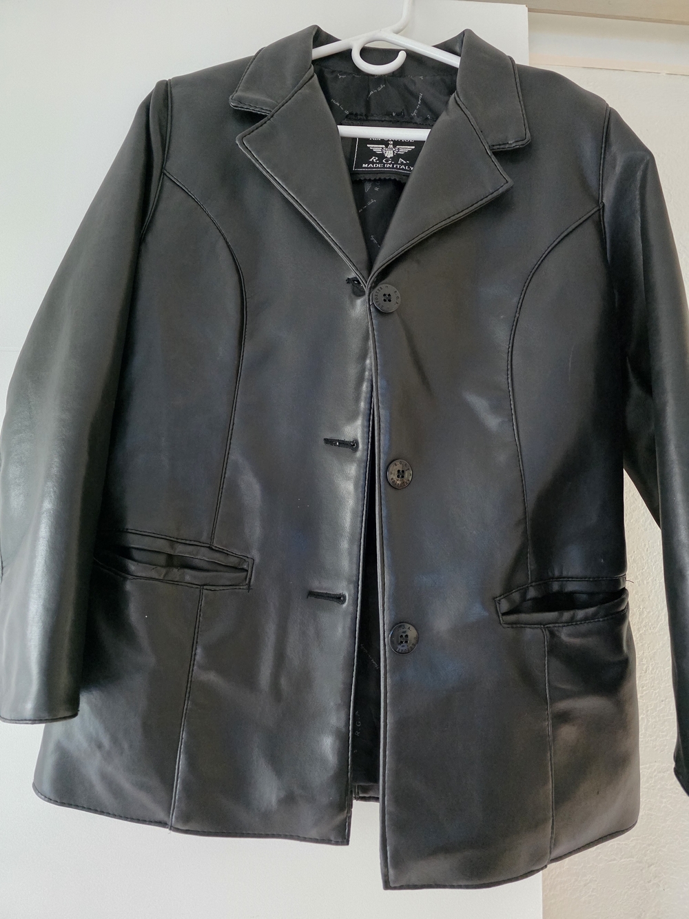 Vintage Reportage R.G.A. Made in Italy Black Blazer Jacket